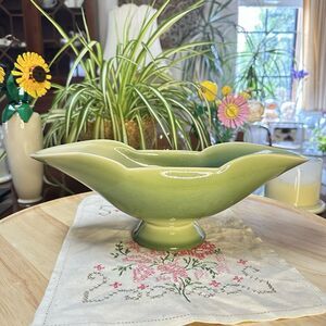 1949 Rookwood Pottery Celadon Pedestal Bowl Mold 6826 – 13”
